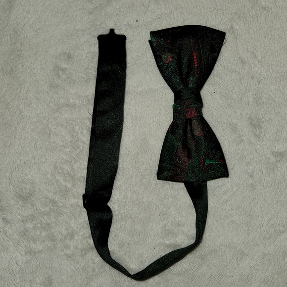 100% SILK BOW TIE CRAVATTA SETA PAPILLON MADE IN ITALY - Picture 2 of 2